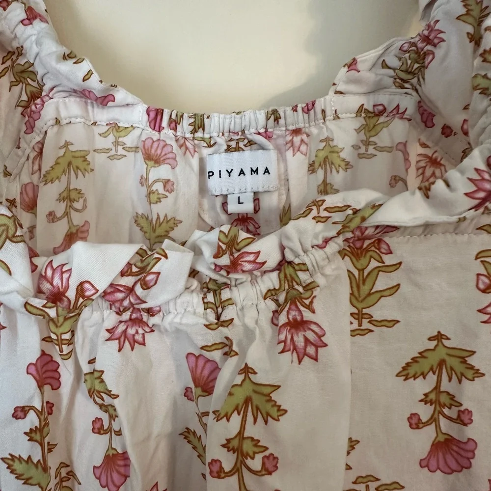 Floral Print Women's Sleepwear - Picture 2 of 3